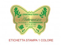 Etichette adesive per erboristerie, cosmetica, cosmesi (mm 45X34)  (cod.9M )